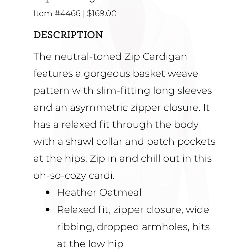 CAbi Gray Cardigan Sweater - Picture 4 of 5